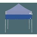 E-Z Up 10 Ft. Recreational Half Wall, Straight Leg - Royal Blue With Grey Accents HW3RB10SLGY